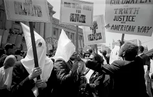 Leffler Prints: Ku Klux Klan members supporting Barry Goldwater's campaign for the presidential nomination at the Republican