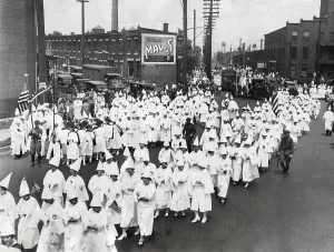 Trucks Prints: Ku Klux Klan parade in an unidentified American city