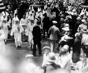 Civil Rights Prints: Ku Klux Klan parades in Queens borough of New York City