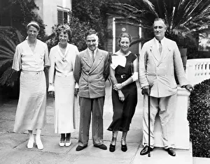 Roosevelt Prints: L-R: First Lady Eleanor Roosevelt