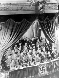 Rudolph Prints: L-R front row: Joseph Goebbels