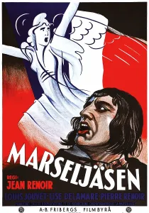Films By Jean Renoir Prints: LA MARSEILLAISE, (aka MARSELJASEN), Swedish poster art, 1938