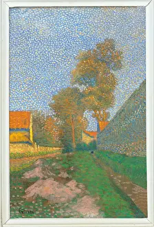 La Rue Alfred Brbion Lagny, by Unknown Artist, 1886, 19th Century, canvas, cm 29 x 19 - France, Ile de France, Paris, Muse dOrsay, RF1989-20. All