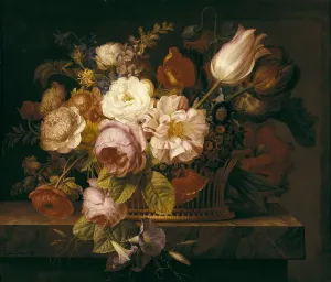 LACOMA, Francisco (1784-1849). Still Life of Flowers in a Vase. 1st half 19th c. Oil on canvas. SPAIN. Madrid. St. Fernando Royal Academy Museum