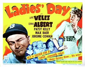 Eddie Prints: LADIES DAY, Eddie Albert, Patsy Kelly, (center left), Lupe Velez, 1943