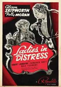 Braids Prints: LADIES IN DISTRESS, US poster art, from left: Polly Moran, Alison Skipworth, 1938
