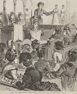 Pants Prints: Ladies dress reform meeting at Freeman Place Chapel, Boston, in 1874