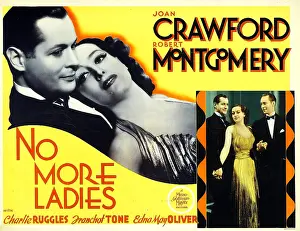 1935 Movies Prints: NO MORE LADIES, top from left: Robert Montgomery