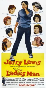 Films By Jerry Lewis Prints: THE LADIES MAN, US poster art, Jerry Lewis, (center), 1961