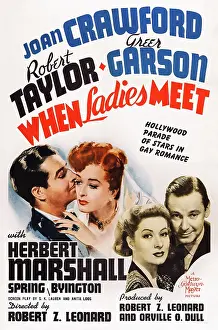 Greer Prints: WHEN LADIES MEET, US poster art