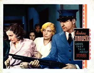 Warden Prints: LADIES THEY TALK ABOUT, from left, Barbara Stanwyck, Helen Ware, Robert Warwick, 1933