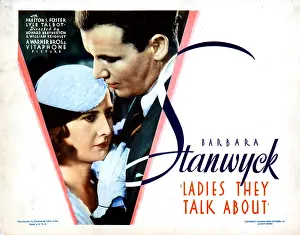 Stanwyck Prints: LADIES THEY TALK ABOUT, from left, Barbara Stanwyck, Preston Foster, 1933