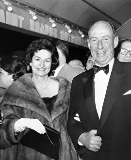 Stevenson Prints: Lady Bird Johnson arrives for gala benefit production of Arthur Miller's new play