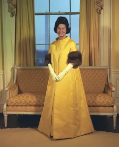 Yellow Dress Prints: Lady Bird Johnson's Inaugural Gown