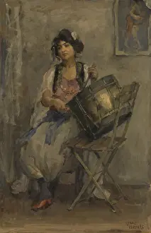 Israels Prints: The Lady Drummer, by Isaac Israels, c