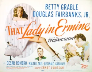Romero Prints: THAT LADY IN ERMINE, Betty Grable