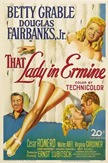 Romero Prints: THAT LADY IN ERMINE, from left: Cesar Romero