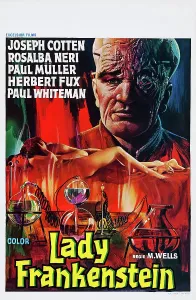 Revenge Prints: LADY FRANKENSTEIN, (aka LA FIGLIA DI FRANKENSTEIN), Belgian poster art, 1971