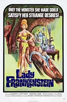 Scientific Equipment Prints: LADY FRANKENSTEIN, US poster art, 1971