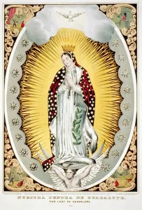 Images Dated 20th August 2007: Our Lady of Guadalupe, originally published by N. Currier, circa 1848