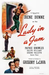 Jumping Prints: LADY IN A JAM, US poster art, top to bottom: Irene Dunne; bottom left: Patric Knowles