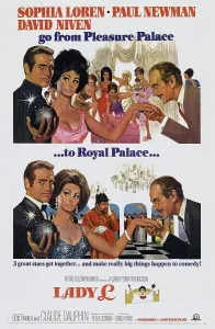 Niven Prints: LADY L, US poster art, from left: Paul Newman, Sophia Loren, David Niven, 1966