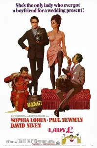 Sophia Prints: LADY L, US poster art, from left: Peter Ustinov