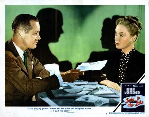 Notes Prints: LADY IN THE LAKE, Robert Montgomery, Audrey Totter, 1947