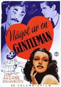 LADY IN QUESTION, (aka NAGOT AV EN GENTLEMAN), top l-r: Brian Aherne, Glenn Ford, bottom: Rita Hayworth on Swedish poster art, 1940