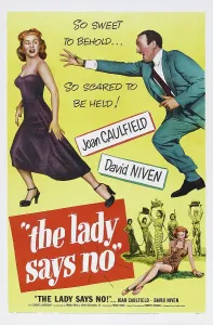 Niven Prints: THE LADY SAYS NO, US poster art, from left: Joan Caulfield, David Niven, 1951