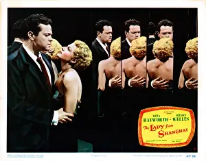 Orson Prints: THE LADY FROM SHANGHAI, from left, Orson Welles, Rita Hayworth, 1947