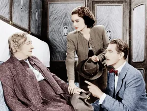 Lockwood Prints: THE LADY VANISHES, from left: Dame May Whitty, Margaret Lockwood, Michael Redgrave, 1938