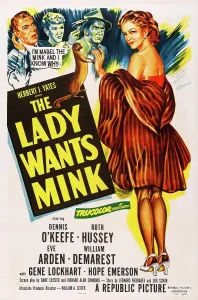 Demarest Prints: THE LADY WANTS MINK, US poster art