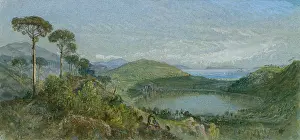 Coast Prints: LAGO AVERNUS, by William Trost Richards, 1867-70, American watercolor painting