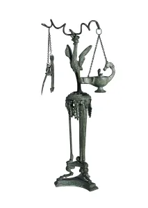 Bronze Prints: Lamp. Roman art. Sculpture on bronze