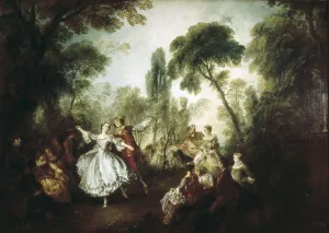 Lancret, Nicolas (1690-1743). La Camargo Dancing. ca. 1730. Rococo. Oil on canvas. UNITED STATES OF AMERICA. Washington. National Gallery of Art