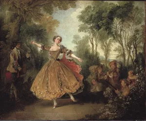 To Amuse Prints: Lancret, Nicolas (1690-1743). Mlle Camargo Dancing