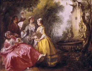 Lancret Prints: Lancret, Nicolas (1690-1743). The Four Times of the Day: Midday