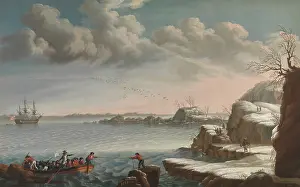 Rope Prints: THE LANDING OF THE PILGRIMS, by Michele Felice Corne (1752-1845)