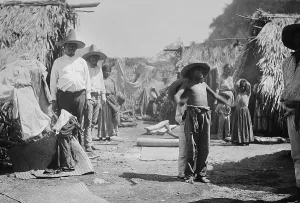 Settlement Prints: Landless mestizos in El Arba, Mexico, whose men work in a nearby limestone quarry, c. 1890