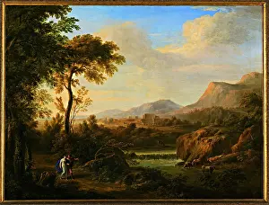 Ruin Prints: Landscape with Two Figures, by Gaetano Tambroni