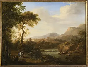 Path Prints: Landscape with two figures, by Gaetano Tambroni