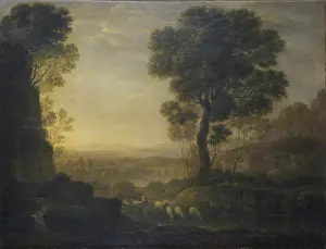 Drinking Prints: Landscape with Flock to the River (Paesaggio con gregge al fiume)