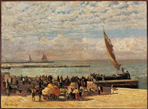 Coastline Prints: Landscape, by Giuseppe Ciardi, 1900 - 1930 about