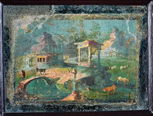 Peacefulness Prints: Landscape with Herding Animals