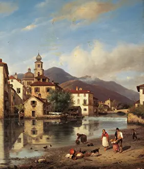 Bucket Prints: Landscape in Lombardy, by Giuseppe Canella