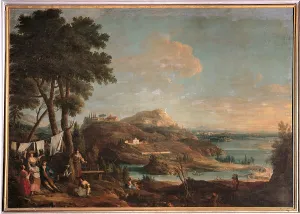 Island Prints: Landscape with Peasant Girls, by Bartolomeo Nazzari
