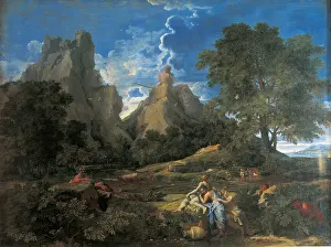 Giant Prints: Landscape with Polyphemus, by Nicolas Poussin