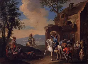 Roof Prints: Landscape with Resting Soldiers