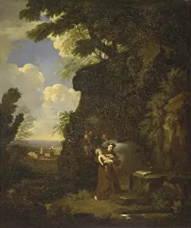 Habit Prints: Landscape with Saint Anthony of Padua and the Infant Jesus